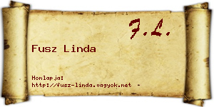 Fusz Linda névjegykártya